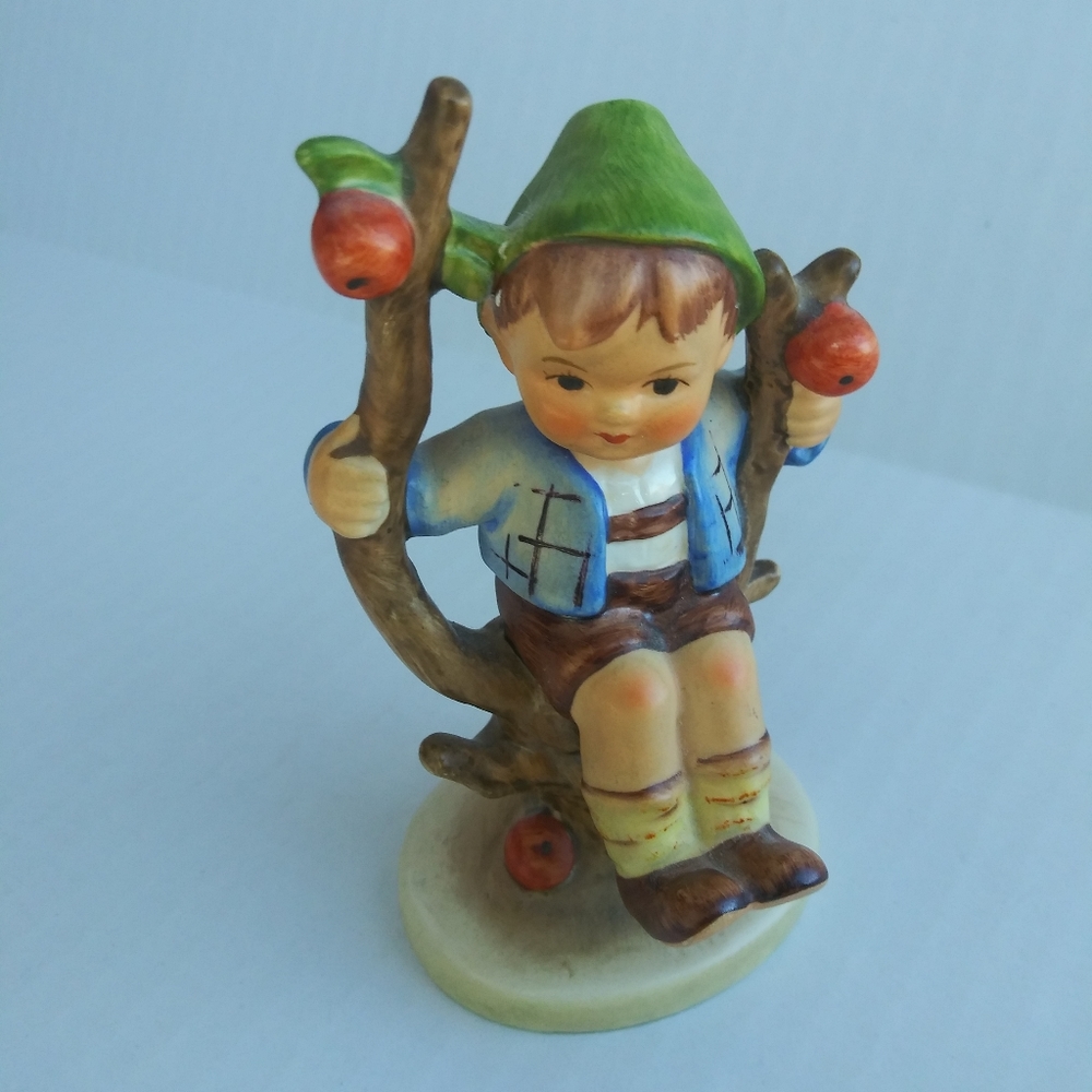 Apple Tree Boy Vintage Figurine Hand Painted